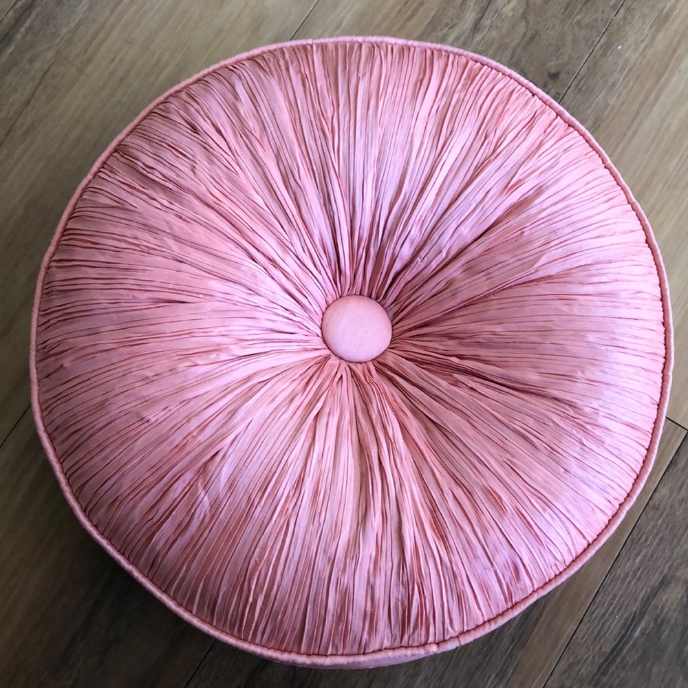 Blush Round Decorative Pillow